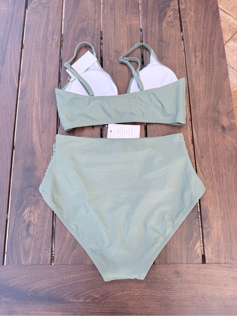 Amazon Women's Two-Piece Bikini Set — Sage Green - Picture 2 of 5
